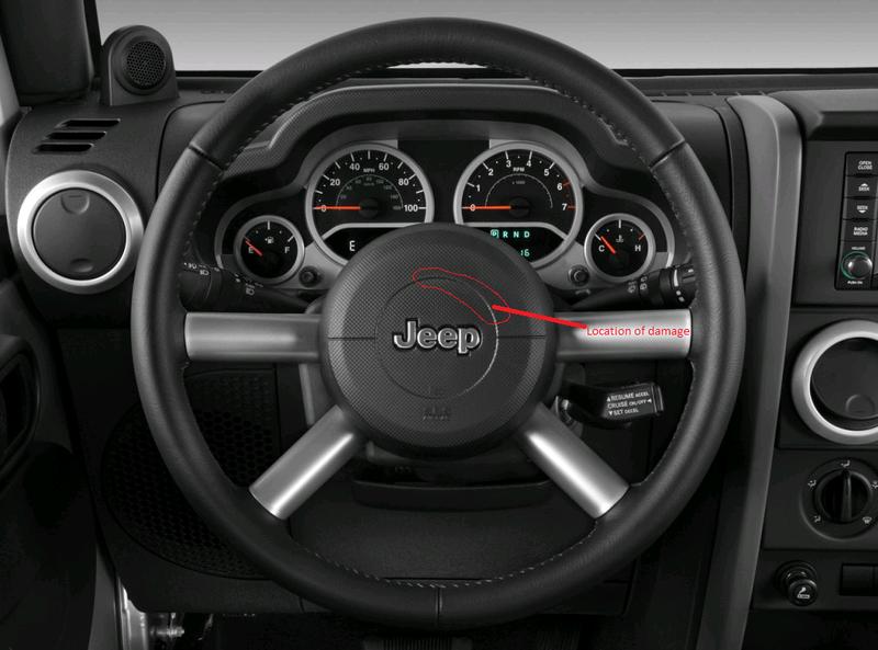 Steering wheel airbag cover  - The top destination for Jeep JK  and JL Wrangler news, rumors, and discussion