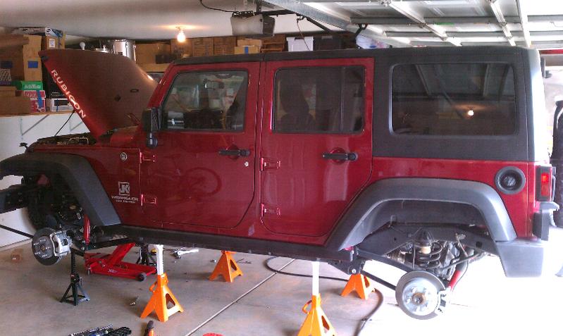 Resting JKU on jack stands ?  - The top destination for Jeep  JK and JL Wrangler news, rumors, and discussion