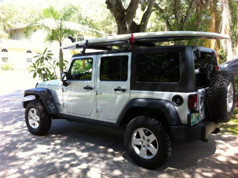 jk surfers: My solution to carry a 10 foot longboard in my jku w/without a  soft top  - The top destination for Jeep JK and JL Wrangler  news, rumors, and