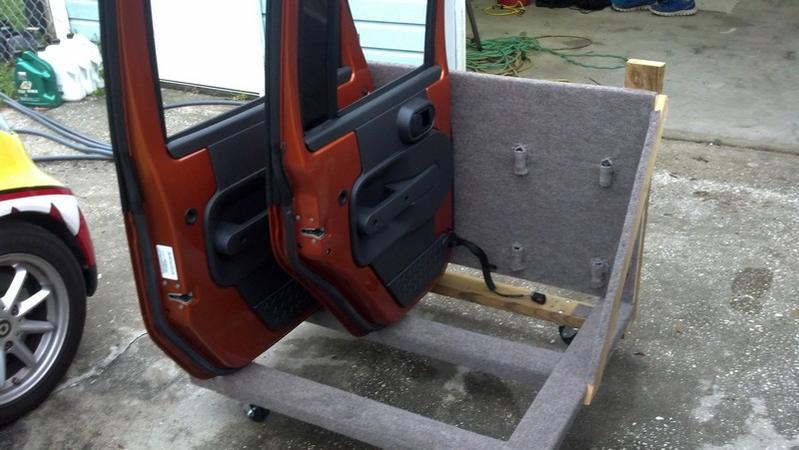 My homemade door cart  - The top destination for Jeep JK and  JL Wrangler news, rumors, and discussion
