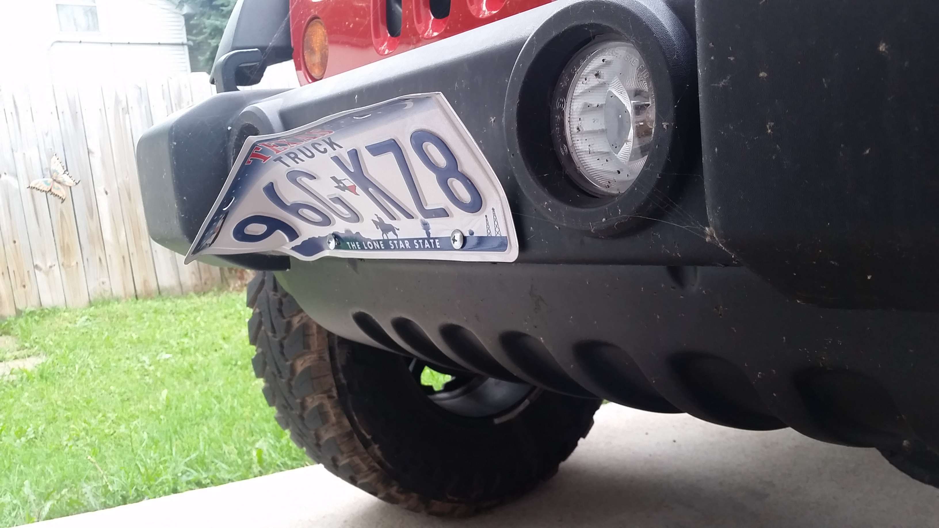 Stock Front License Plate Mounting Option  - The top  destination for Jeep JK and JL Wrangler news, rumors, and discussion