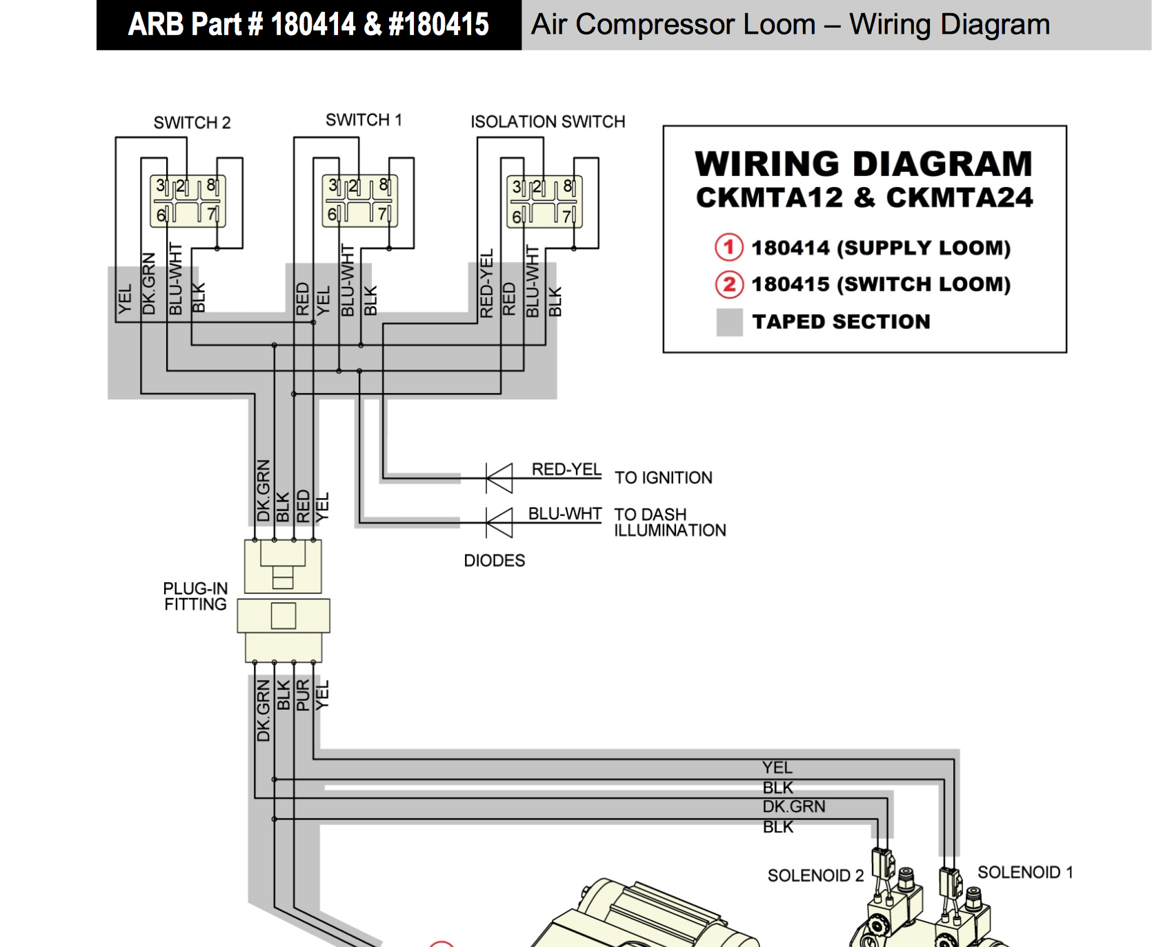 Arb Compressor Wiring Diagram - Fuse & Wiring Diagram