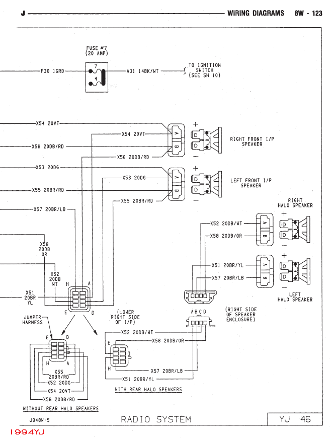 Radio wont work on my 93 yj - JK-Forum.com - The top destination for Jeep  JK and JL Wrangler news, rumors, and discussion 95 Jeep Wrangler Wiring Diagram JK-Forum