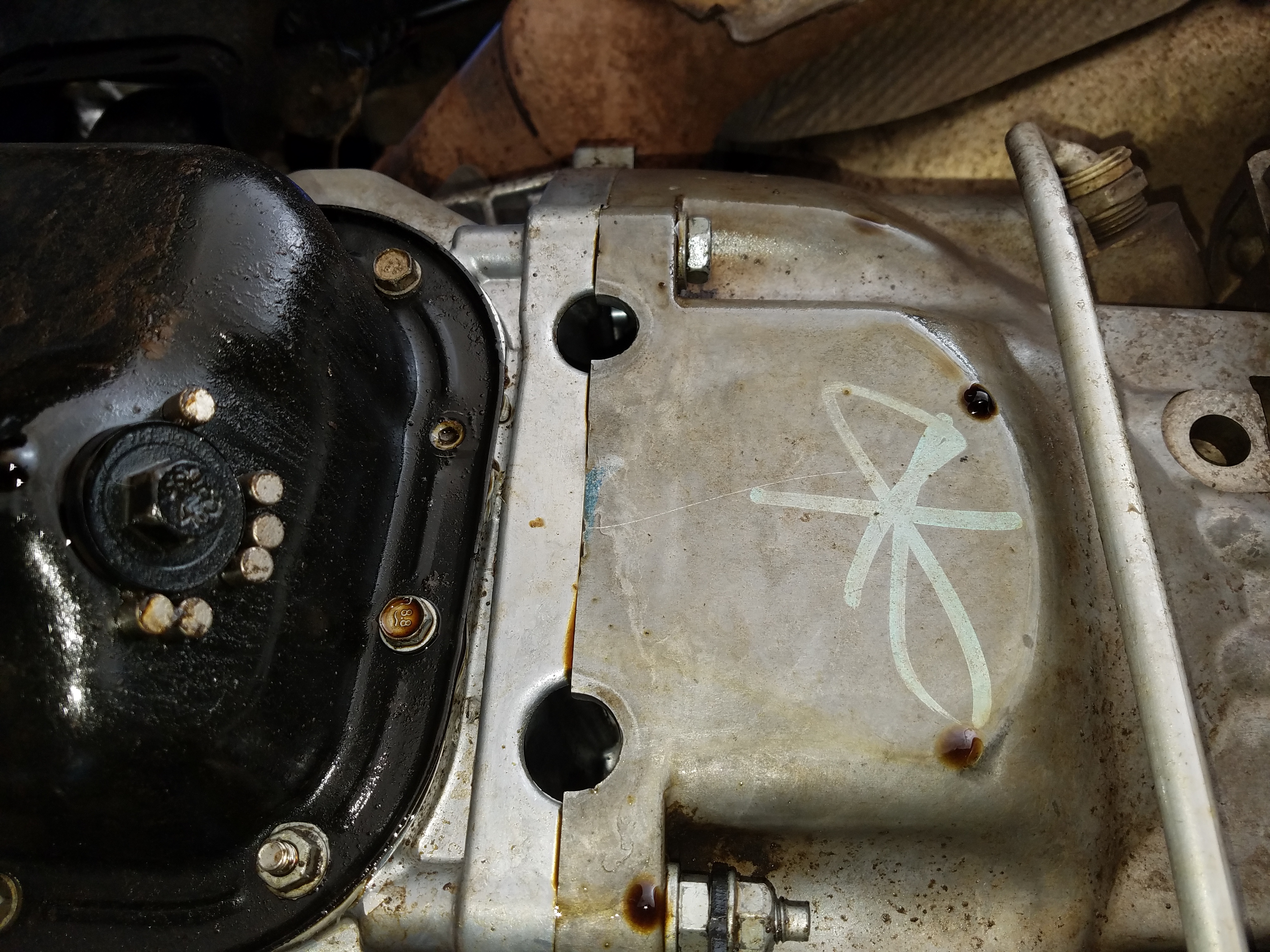 Oil leak from the rear of the upper oil pan  - The top  destination for Jeep JK and JL Wrangler news, rumors, and discussion