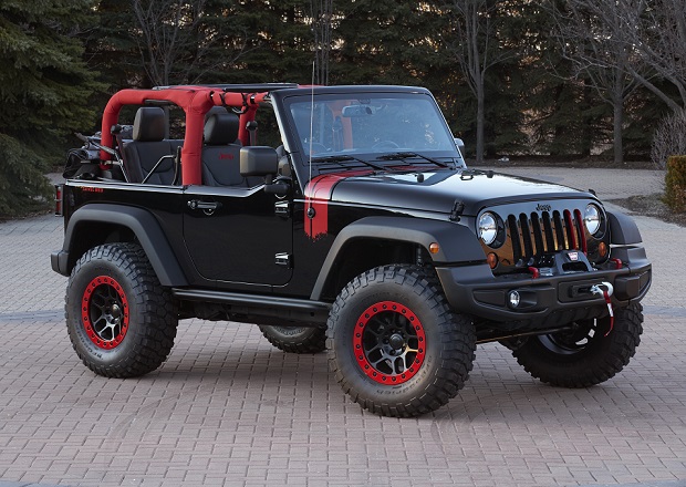 Jeep Wrangler Level Red is one of the six concept vehicles devel