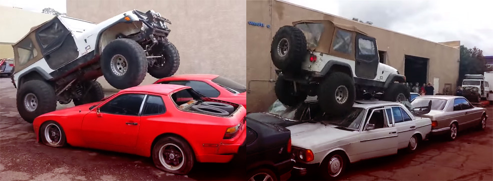 Jeep Crushes Clunkers Slider
