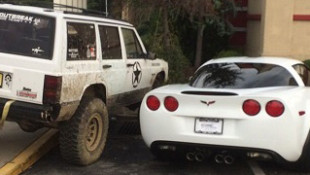 Double-Parker Jeep Warrior Goes Viral