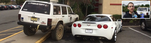 Double-Parker Jeep Warrior Goes Viral