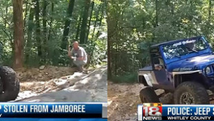 Jeep stolen from Jamboree