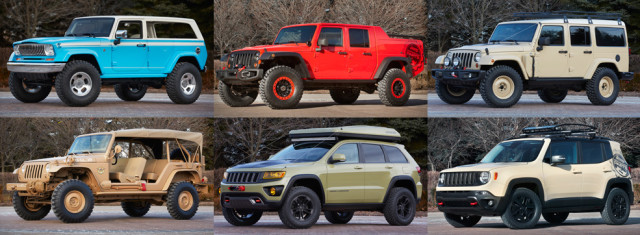 Jeep Reveals Full Concept Lineup for 2015 Easter Jeep Safari