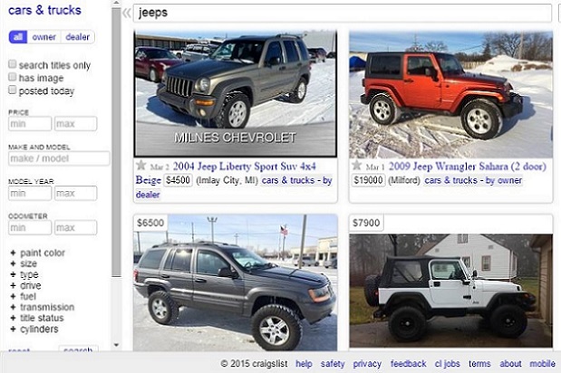 Woman Uses Craigslist in Scam to Steal Jeep - JK-Forum