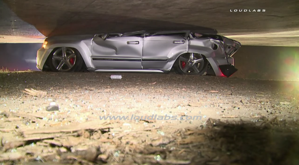 Interesting Jeep Srt8 Wedged Under Bridge Photos