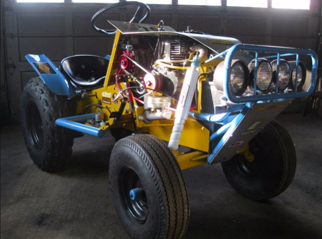 Man Turns a Lawn Tractor into a Homemade Off-Roader