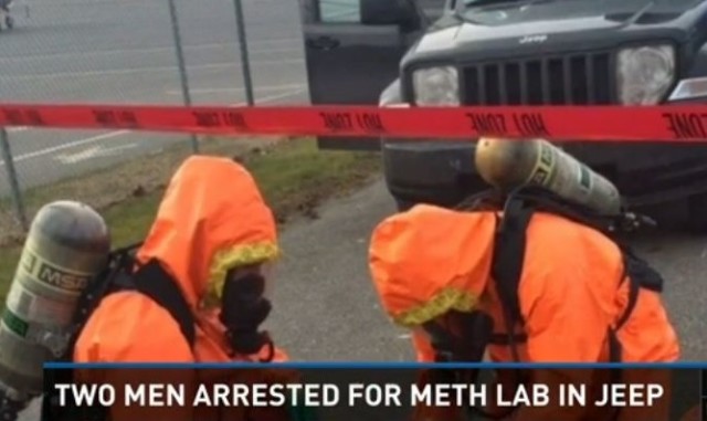 Two Men Busted After Using Jeep as Meth Lab