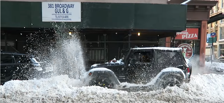 Jeep Wrangler Blizzard Snowboarding NYC 3