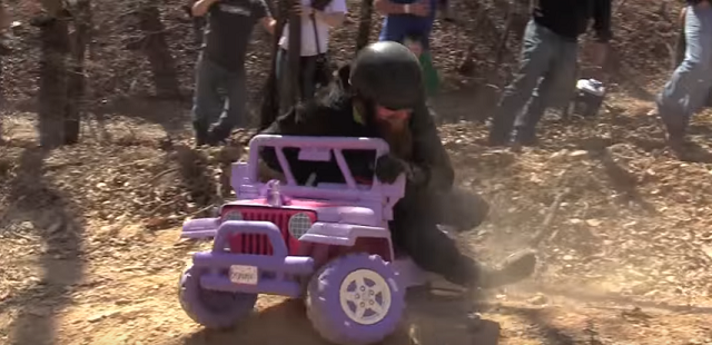Redneck Barbie Jeep Racing 3