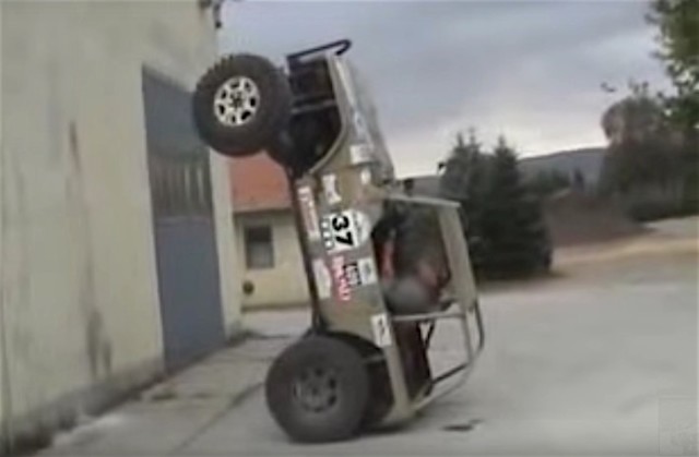 Watch this Jeep Go Vertical and Stay Vertical