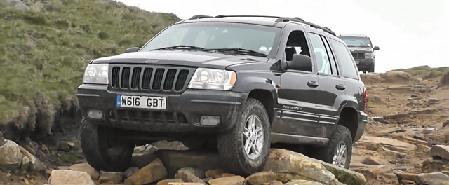 Off-Roading in the Jeep Grand Cherokee Across the Pond and Over Rocks