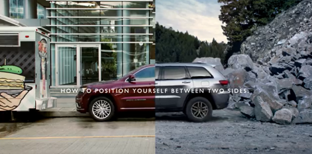 Jeep Ad Offers a Different Position on Crazy World of Politics