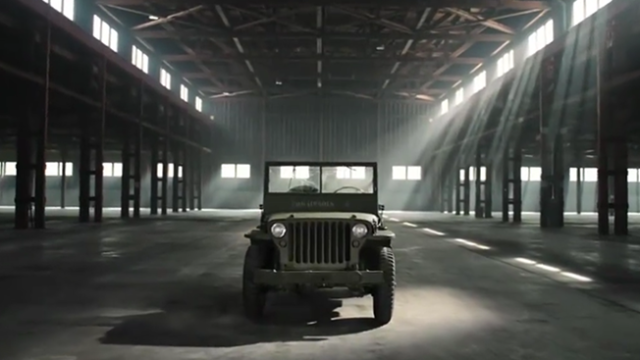 Veterans Day Ad Pays Respect to Purple Heart WWII Jeep