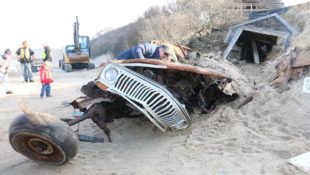 Wagoneer Finally Exhumed From Cape Cod Sand