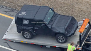 2018 JL Jeep Wrangler Spotted Broken Down During Testing