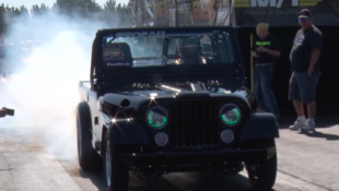 Ford-Powered Franken-Jeep Goes Drag Racing!