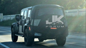 Jeep Wrangler JL Pickup Spy Shot
