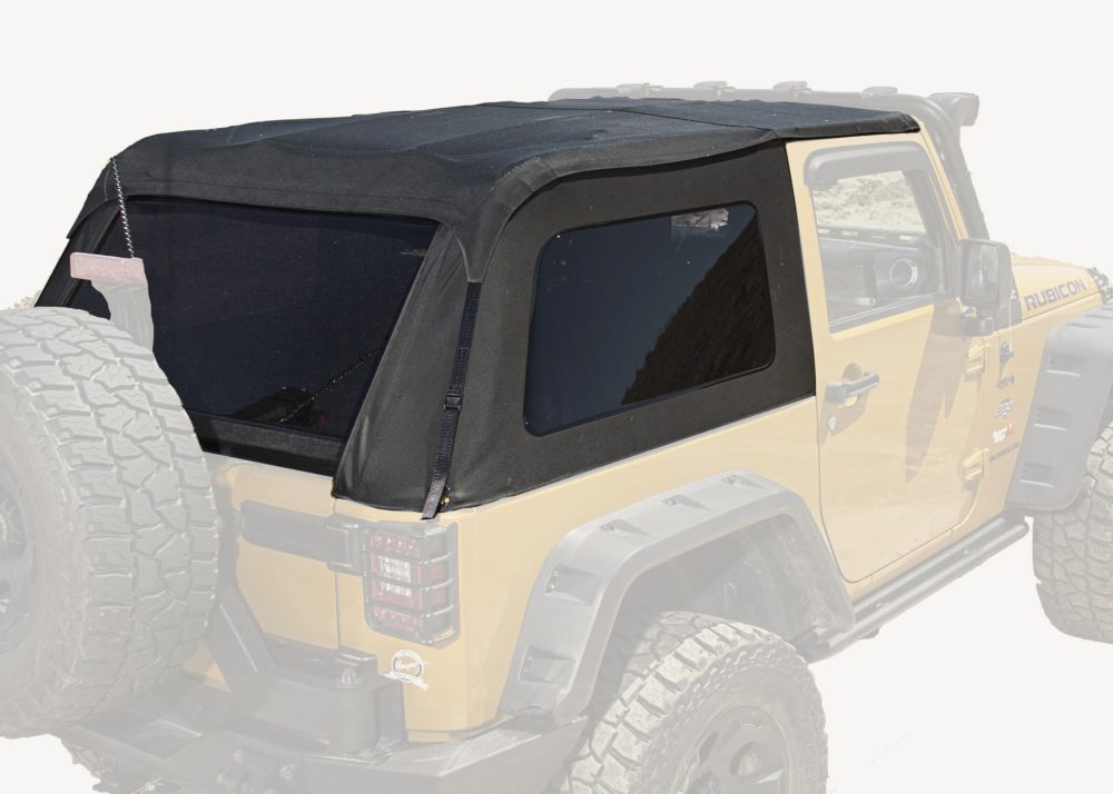 Jeep Wrangler Unlimited with Rugged Ridge top. 