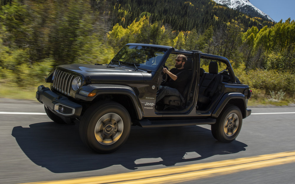 Wrangler Sahara on the road