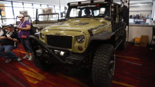 A Rugged Ridge modified Wrangler.