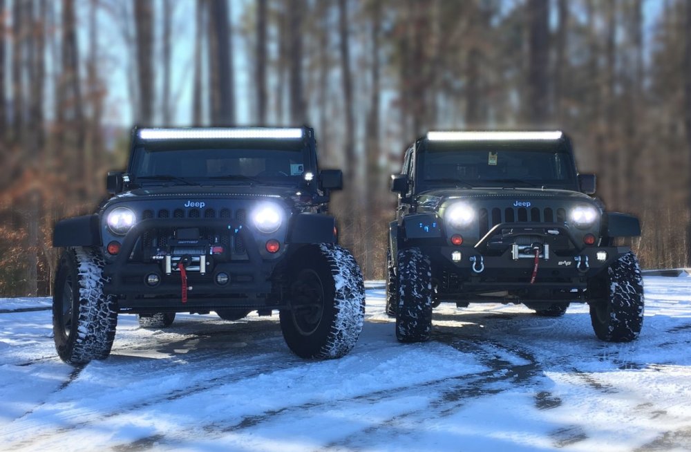 Two Modified Jeep Wranglers