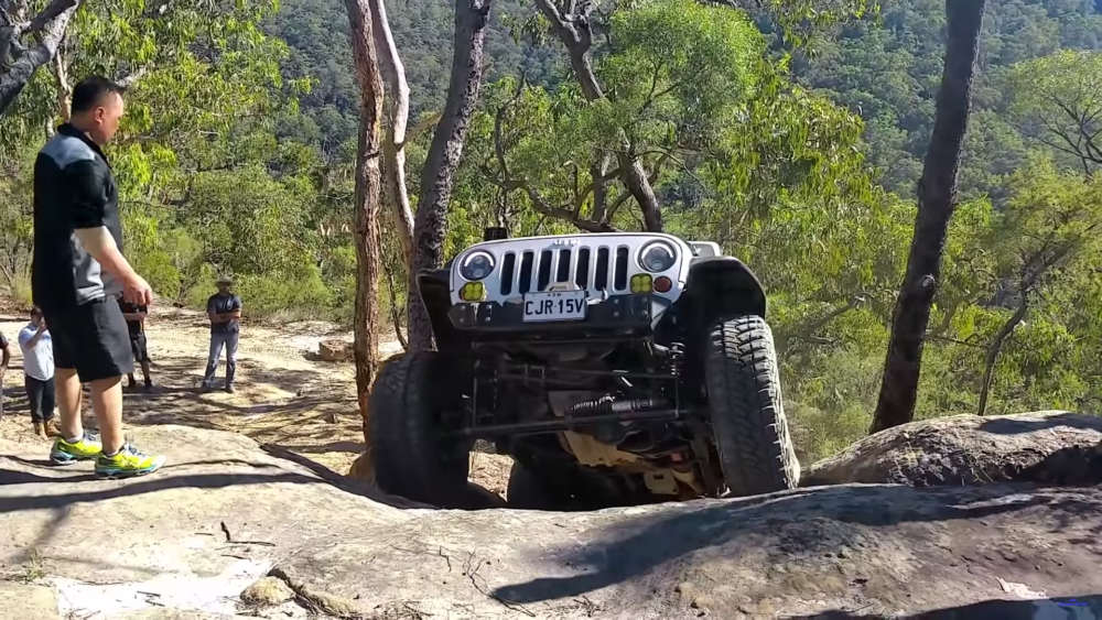 Jeep Wrangler Unlimited rock crawling