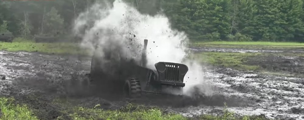 Little Blue Jeep Muddy