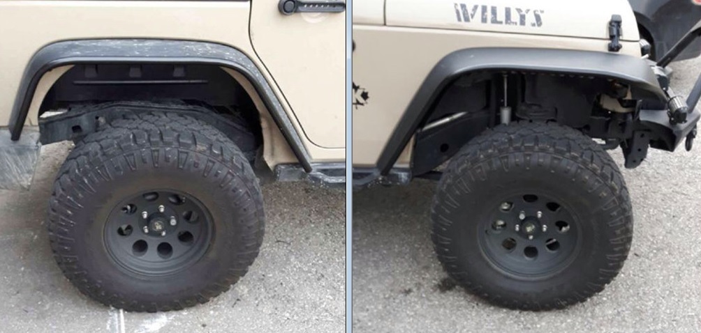 Jeep with Tube Fenders Combo