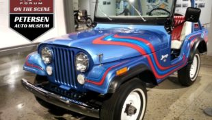 Red, Hot, & Blue: 1973 AMC Super Jeep on Display at Petersen Automotive Museum