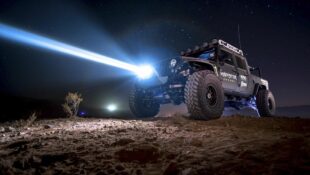 Jeep Blasts Through Pitch Black Darkness with Laser Light Tech