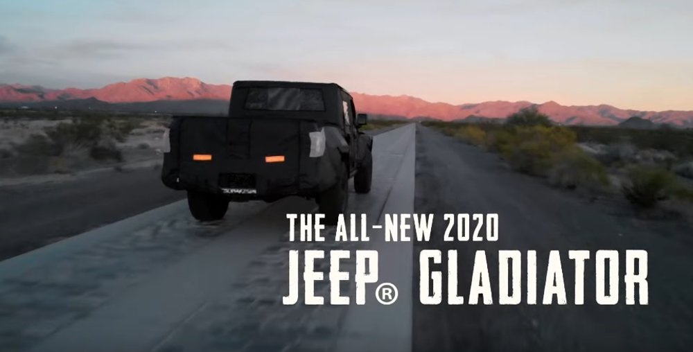 Jeep Gladiator Introduction Screen