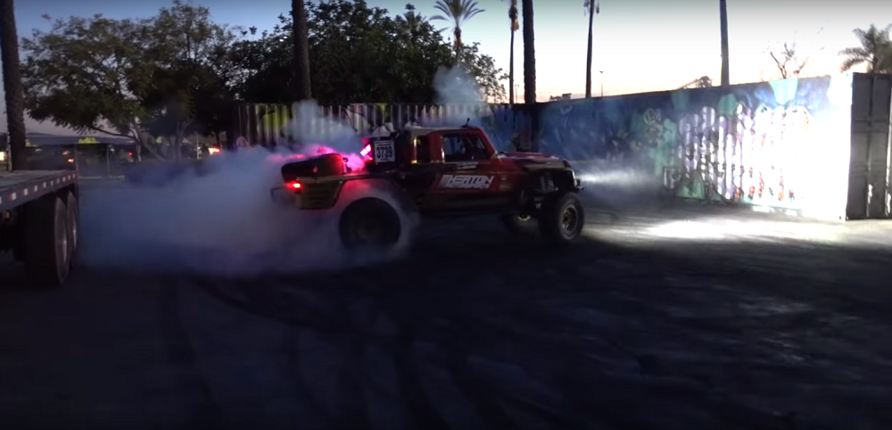 Burn Baby Burn: Watch 700-HP Jeep Race Truck Go Jumpin' & Hoonin'