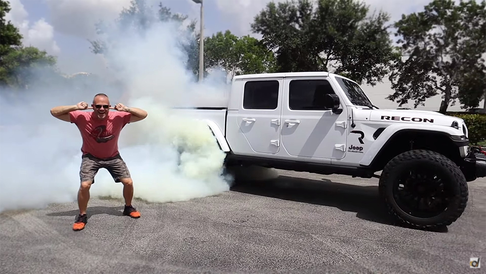 Hellcat Swapped Jeep Burnout