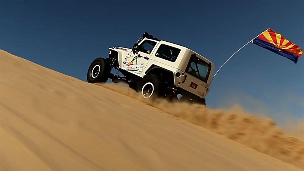 Supercharged LS Swapped JK Wrangler Tears Through Sand Dunes