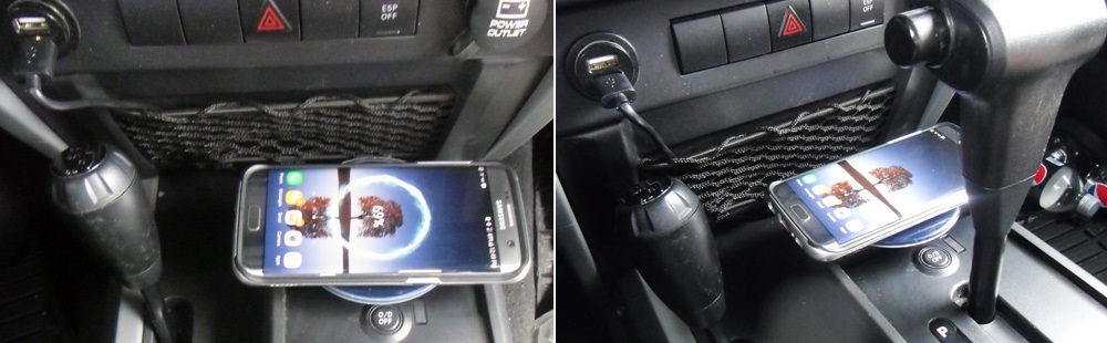 JK Wrangler Wireless Charging