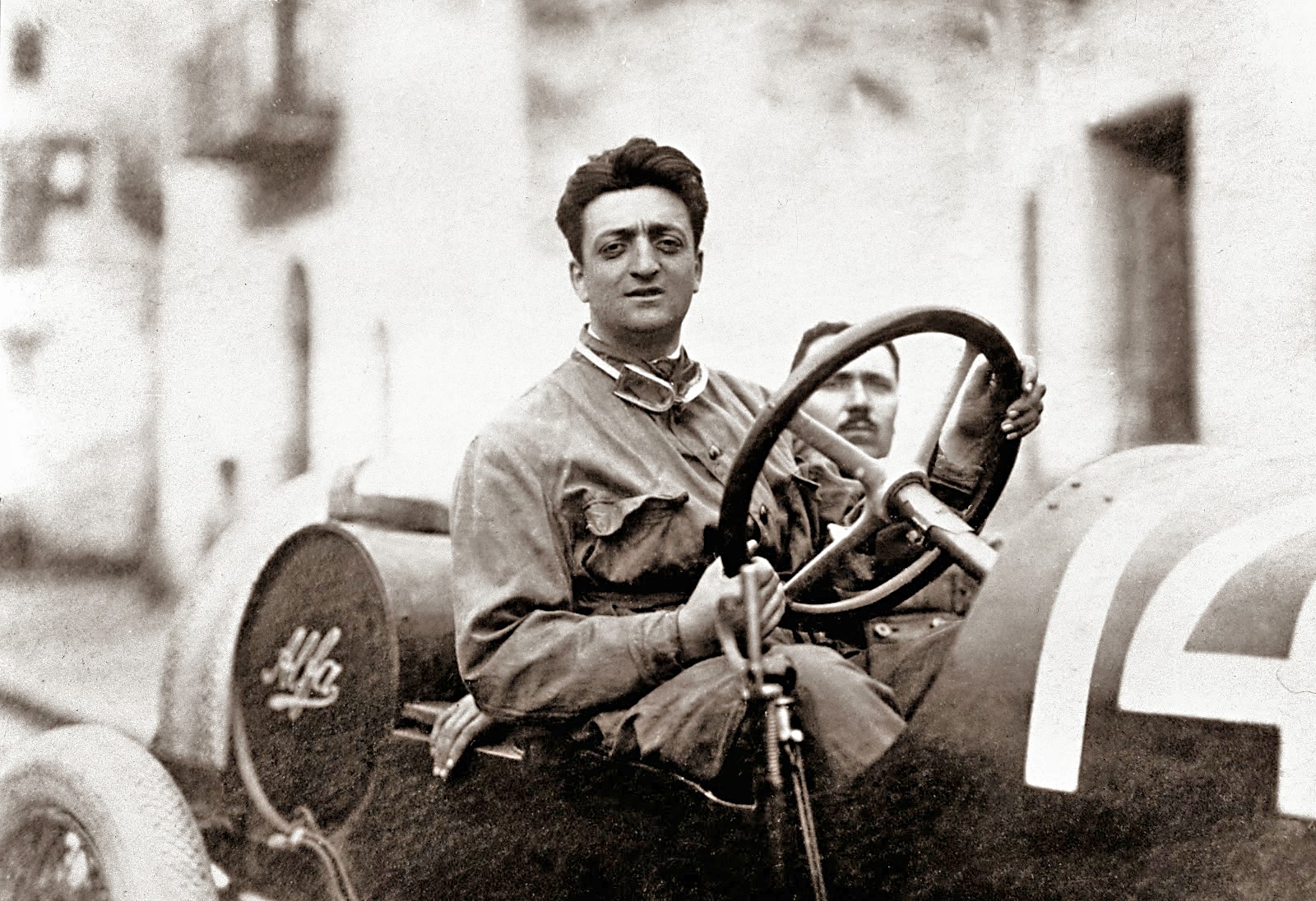  Enzo  Ferrari  at the Targa Florio 1920 Driving an Alfa 