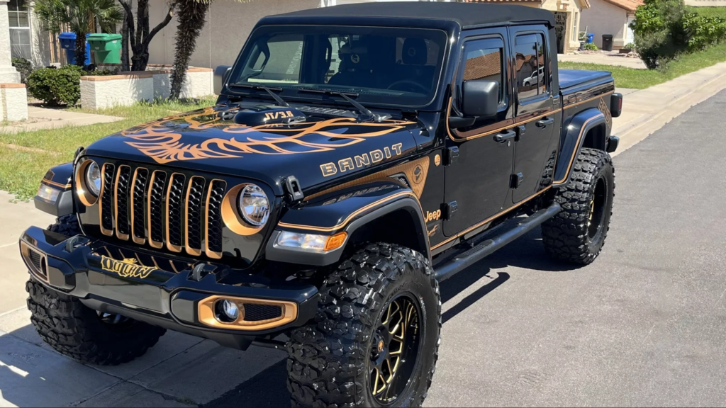 Jeep Gladiator Bandit Borrows Trans Am Motif