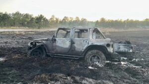 Stuck Jeep Wrangler Burns Down 20 Acres of Florida National Forest